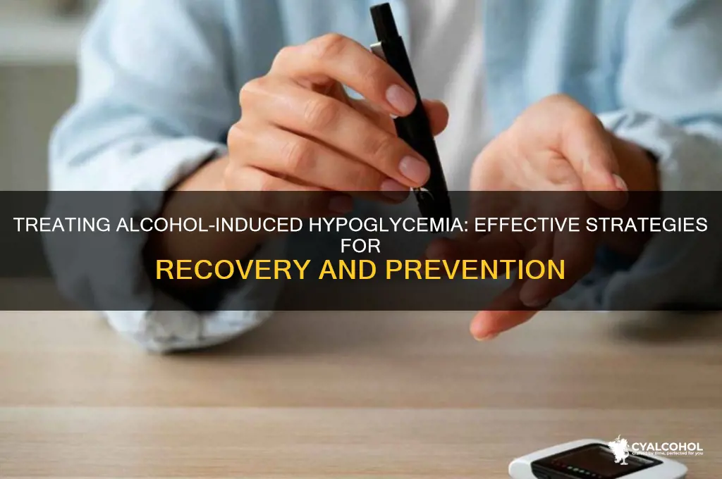 how to treat alcohol induced hypoglycemia