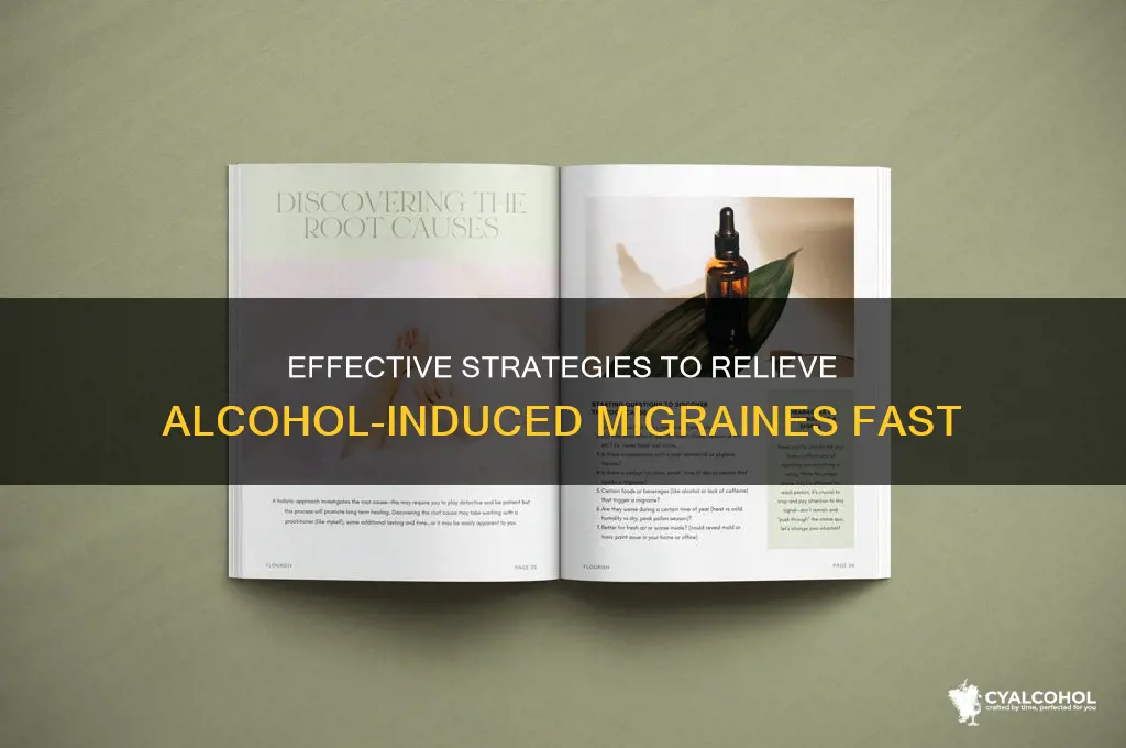 how to treat alcohol induced migraine