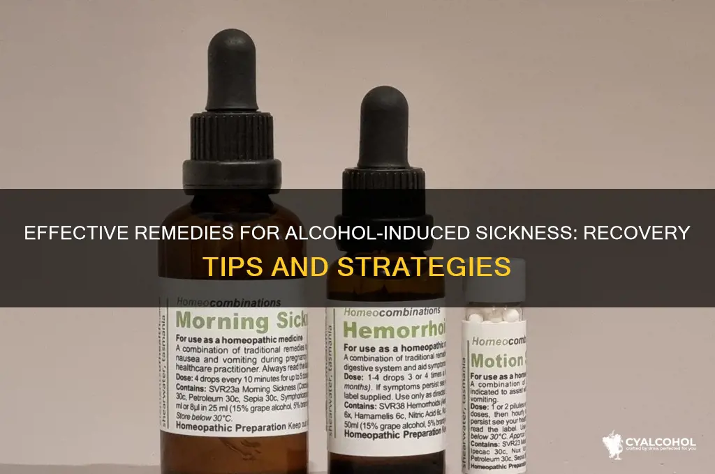how to treat sickness from alcohol