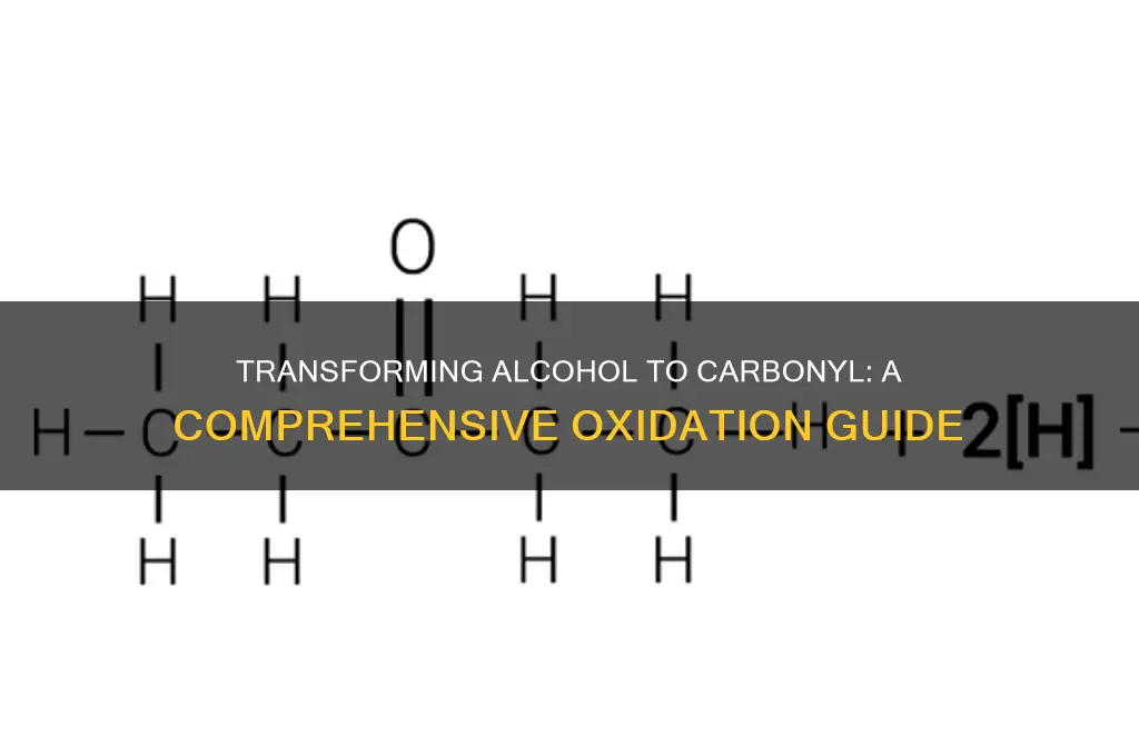 how to turn alcohol into carbonyl