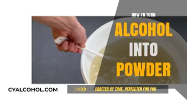 Transforming Alcohol into Powder: A Step-by-Step Guide to the Process