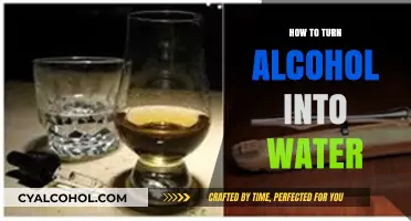 Transforming Alcohol to Water: A Simple Science-Backed Method Revealed