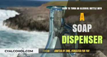 Transforming Alcohol Bottles: DIY Soap Dispensers