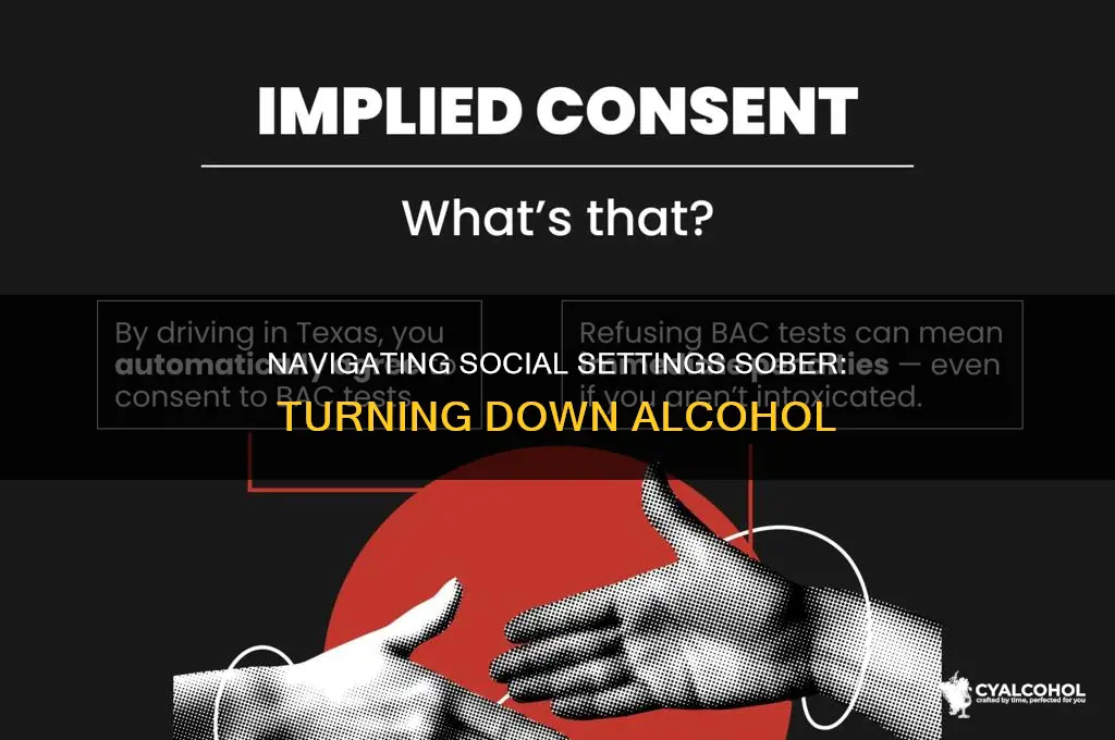 how to turn down alcohol in social settings