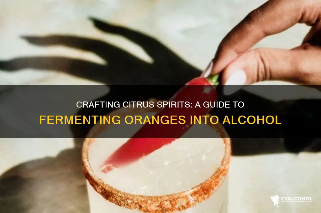 how to turn oranges into alcohol