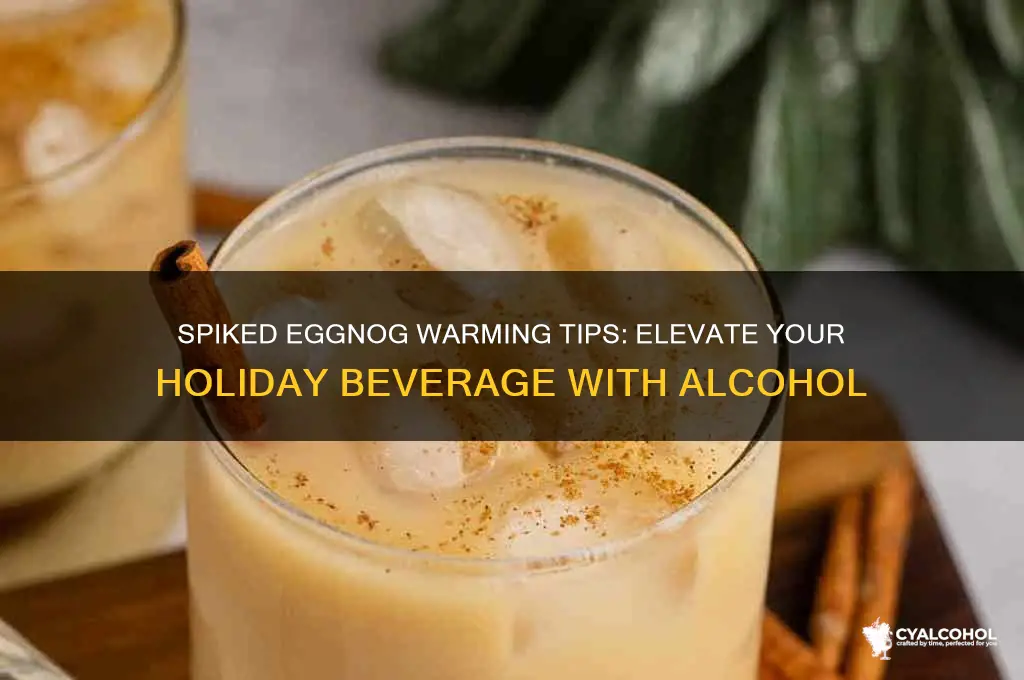 how to warm eggnog with alcohol