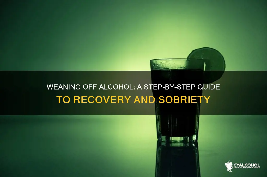 how to wean off a alcoholic