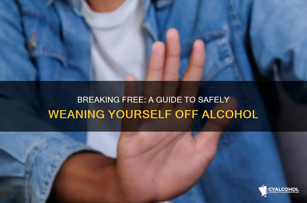 how to wean self off alcohol