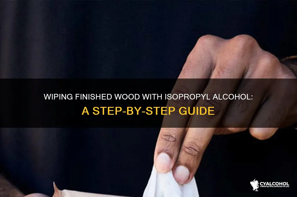 how to wipe finished wiid with isoprophl alcohol