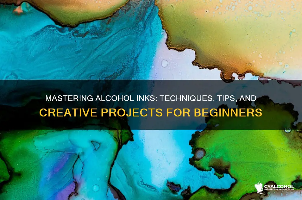 how to work with alcohol inks