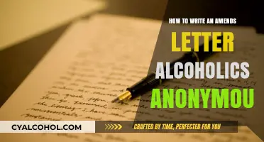 Writing Amends Letters: An Alcoholics Anonymous Guide