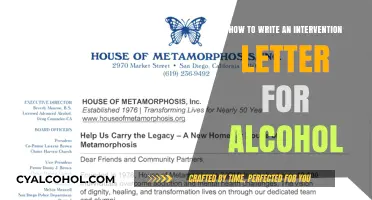 Writing an Intervention Letter for Alcoholism