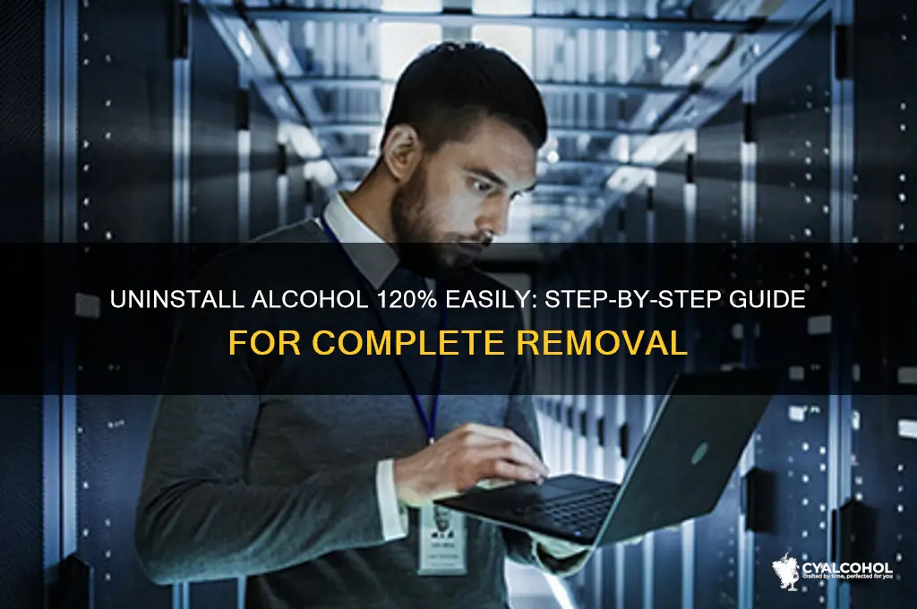 how uninstall alcohol 120