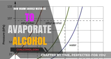 The Ideal Water Temperature to Vaporize Alcohol