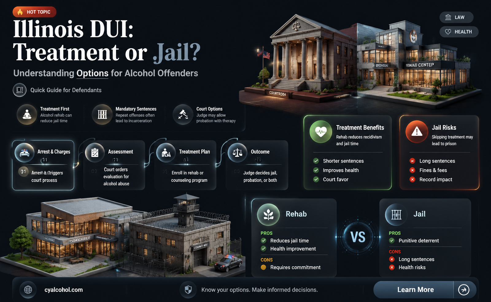 are alcoholics given treatment ot incarserated for dui in illinois