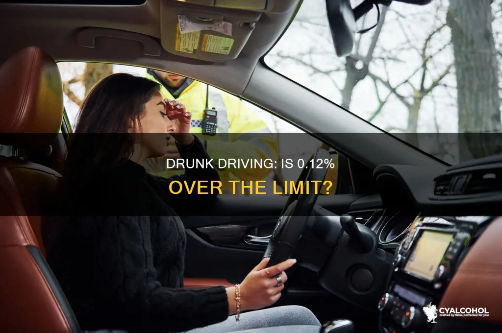 is 012 over the legal limit of alcohol