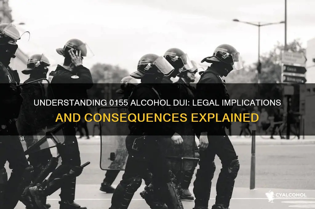 is 0155 alcohol dui