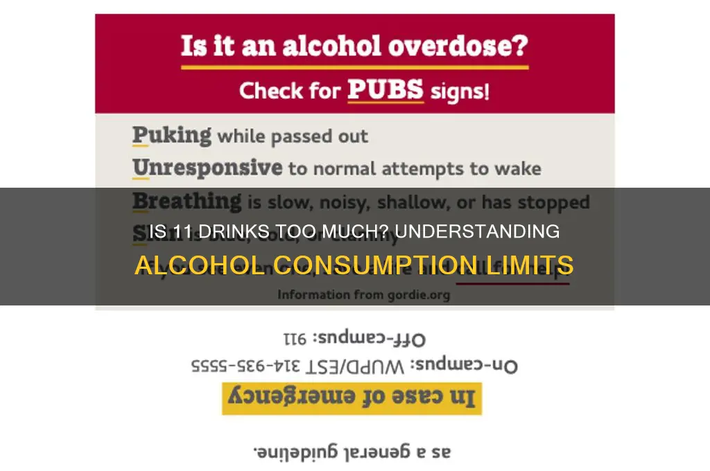 is 11 a lot of alcohol
