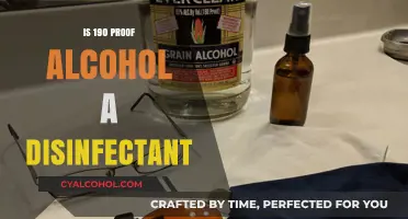 Can High-Proof Alcohol Like 190 Proof Act as a Disinfectant?