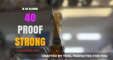 Is 20% Alcohol 40 Proof Strong? Understanding Alcohol Strength