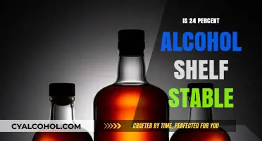 Does 24% Alcohol Remain Shelf Stable Over Time?