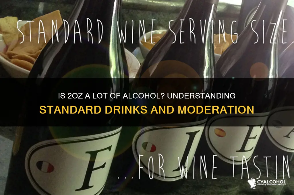 is 2oz a lot of alcohol