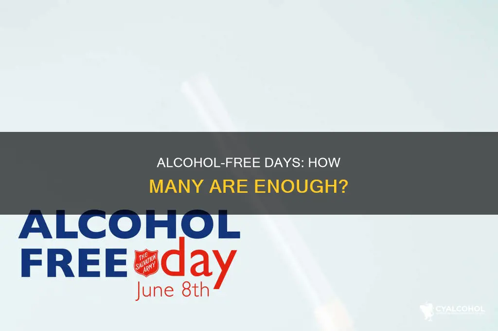is 3 alcohol free days a week enough