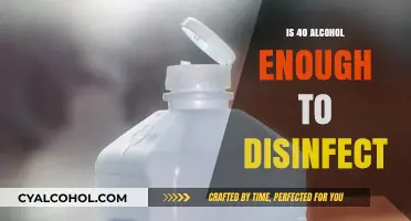 Can 40% Alcohol Effectively Disinfect Surfaces and Kill Germs?