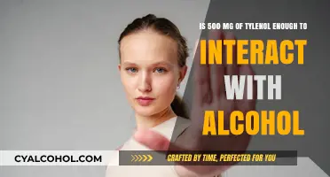 Tylenol and Alcohol: Is 500mg Safe?