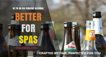 Alcohol Content for Spas: 70 vs. 99%