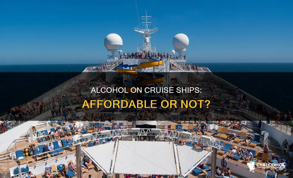 is a bottle of alcohol cheaper on cruise ships
