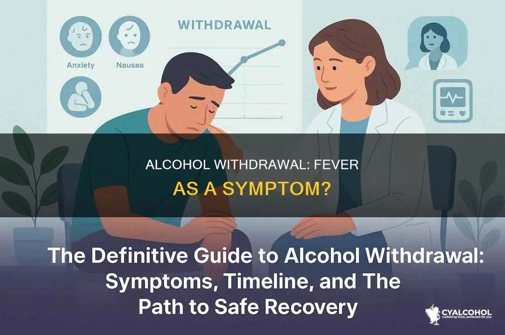 is a fever a symptom of alcohol withdrawal