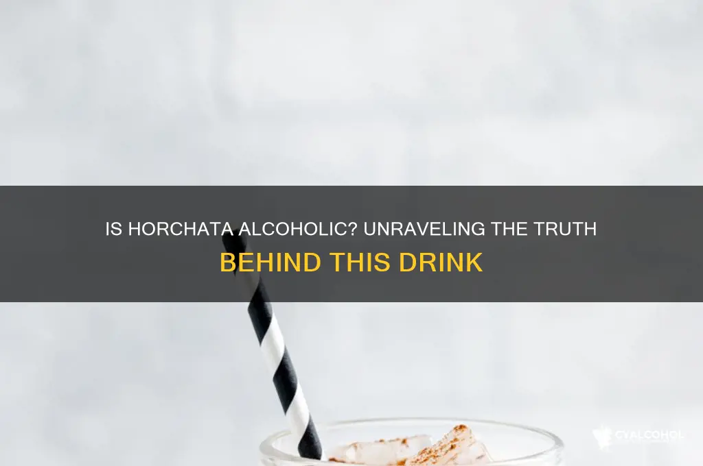 is a horchata alcohol