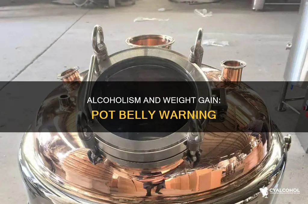 is a pot belly a sign of alcoholism