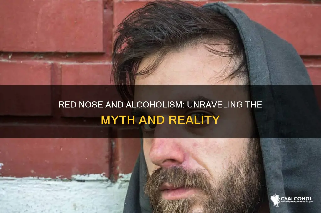 is a red nose a sign of alcoholism