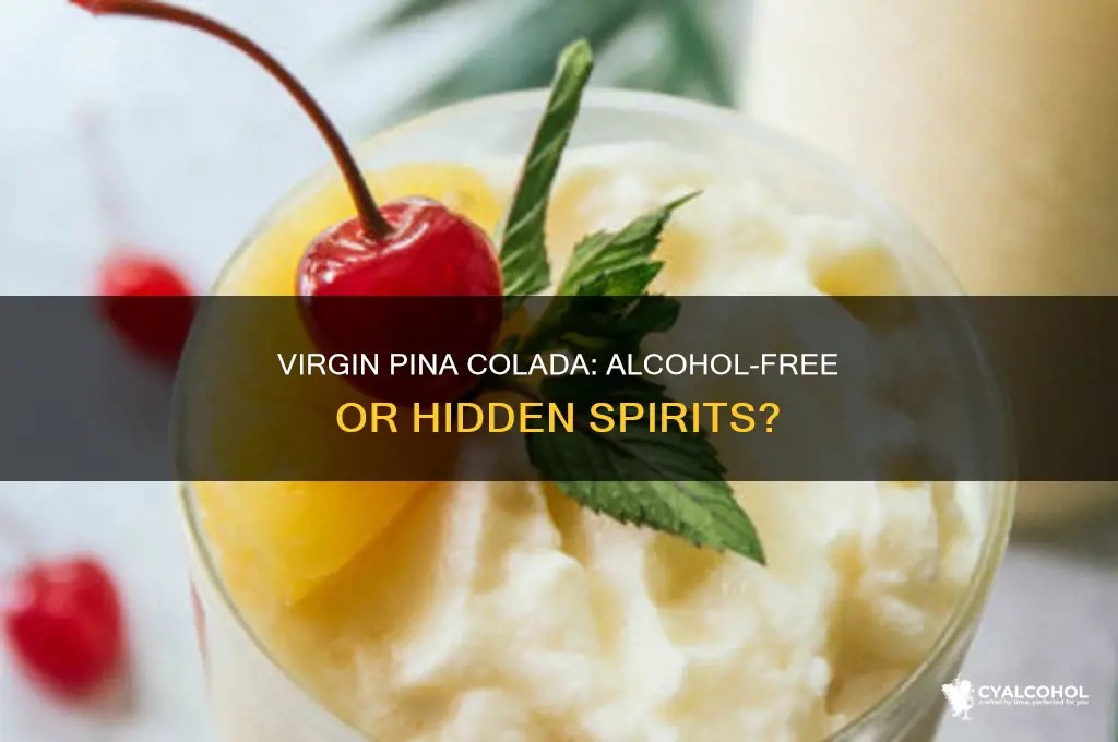 is a virgin pina colada alcoholic