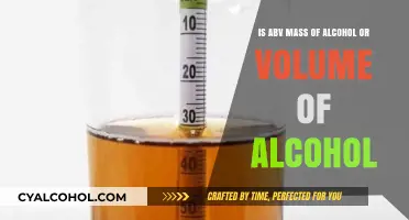 ABV: Alcohol's Mass or Volume?