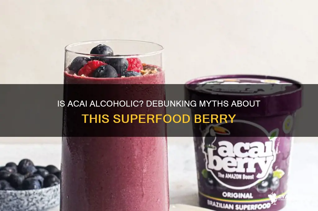 is acai alcoholic
