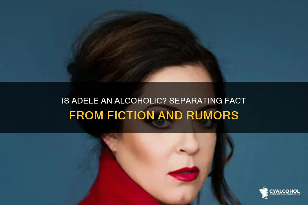 is adele alcoholic