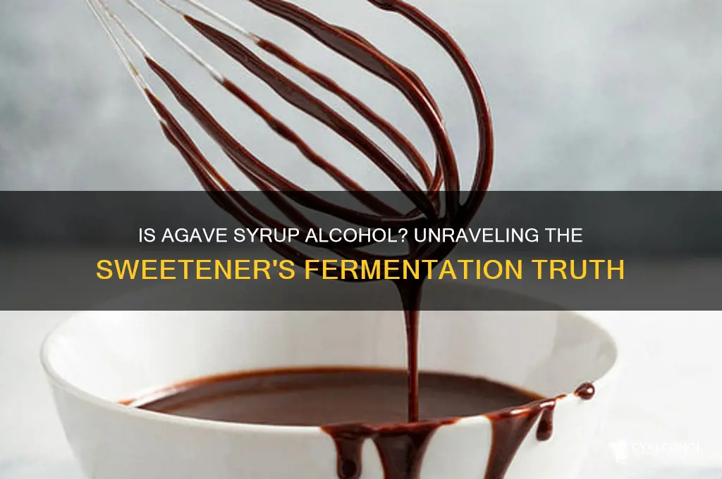 is agave syrup alcohol