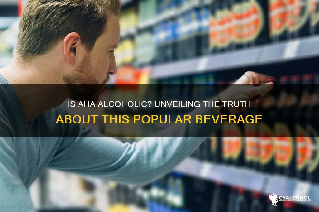 is aha alcoholic