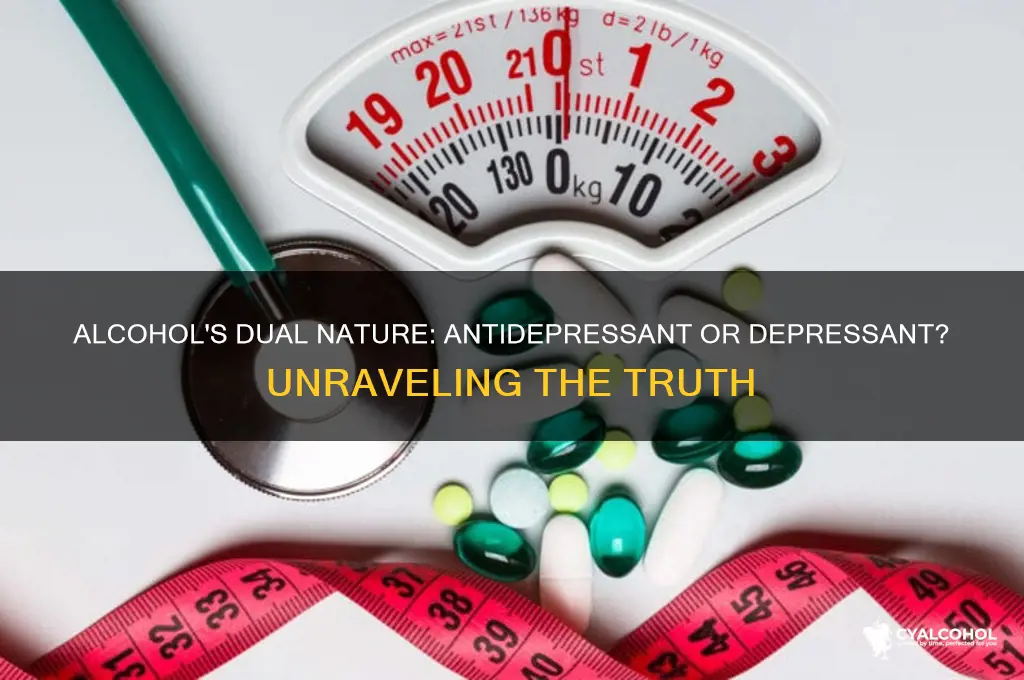 is alcohol a antidepressant or depressant