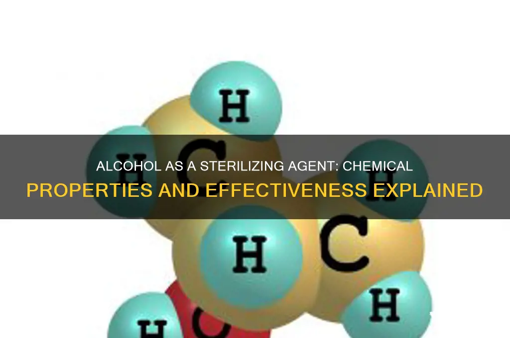 is alcohol a chemical sterilizing agent