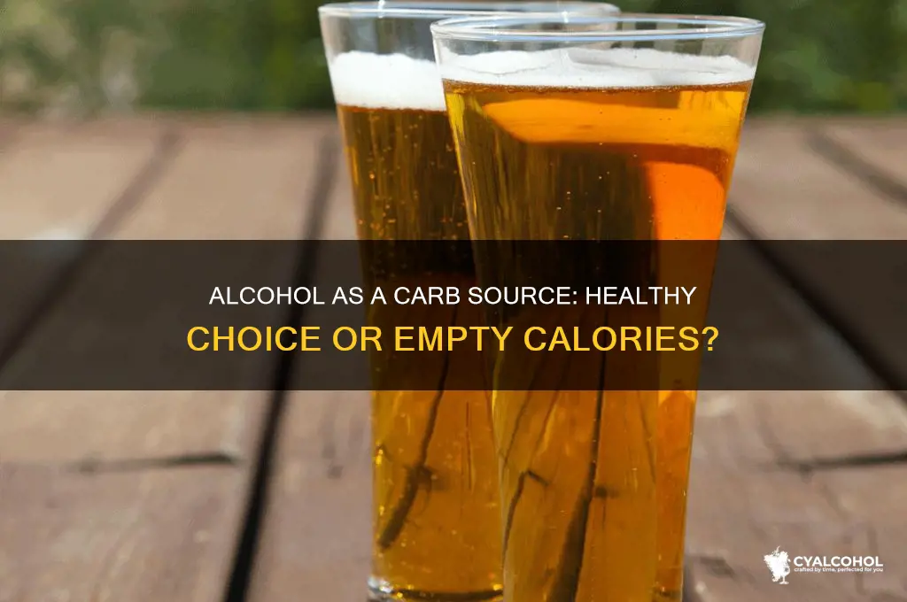 is alcohol a decent carb supplement