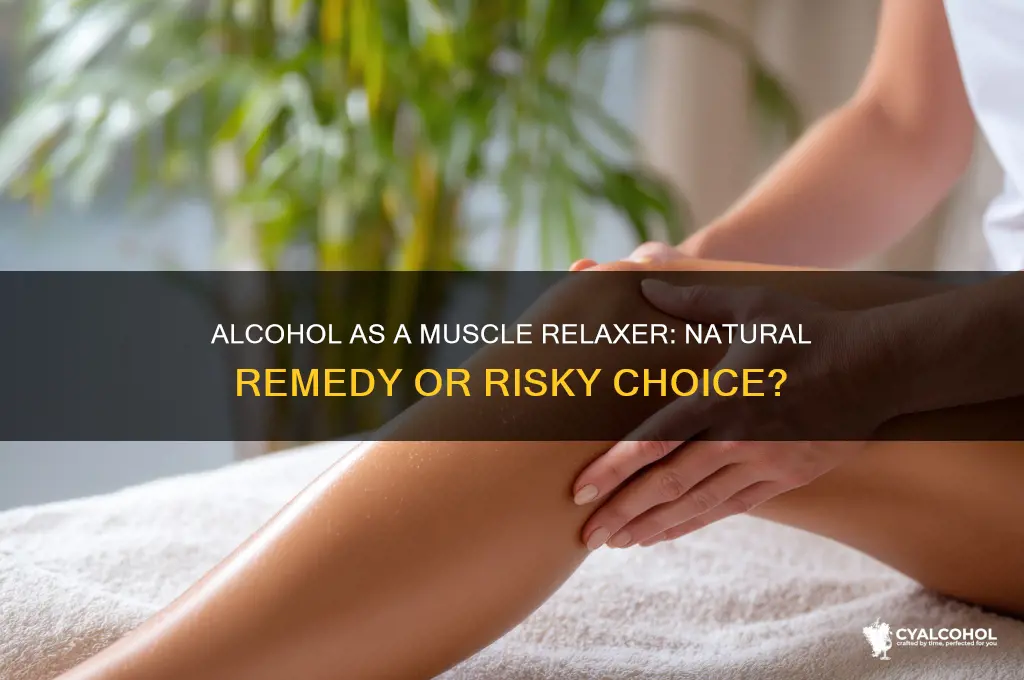 is alcohol a natural muscle relaxer