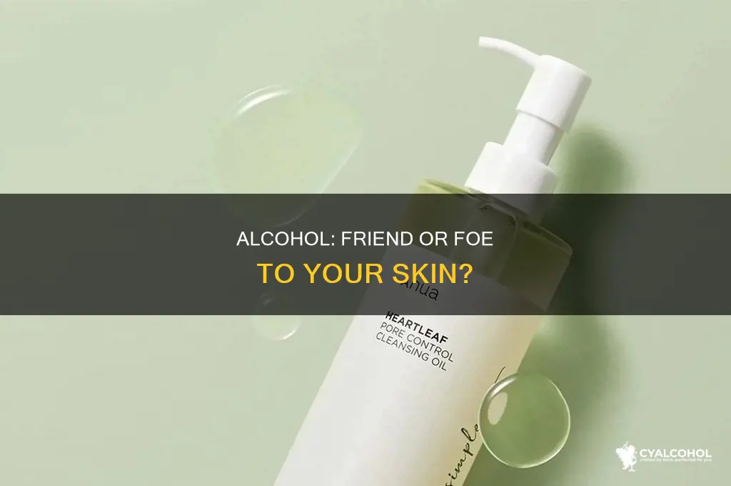 is alcohol a oil face or water face