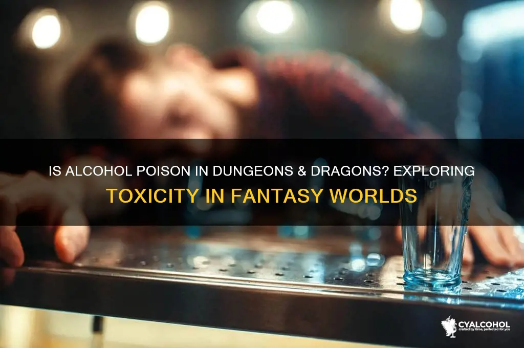 is alcohol a poison dungeons dragons