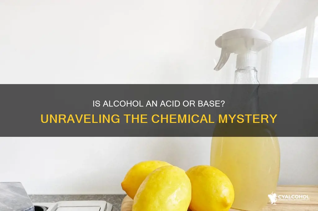 is alcohol a solid or base