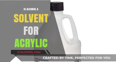 Alcohol as a Solvent for Acrylic: Facts, Uses, and Safety Tips