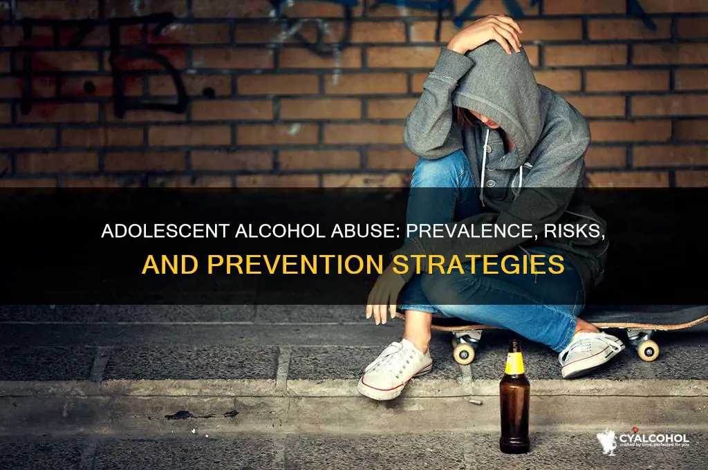 is alcohol abuse common among adolescents
